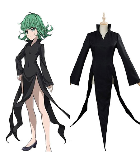 One Punch Man : Noir Uniforme Tatsumaki Tornado Costume Cosplay Acheter